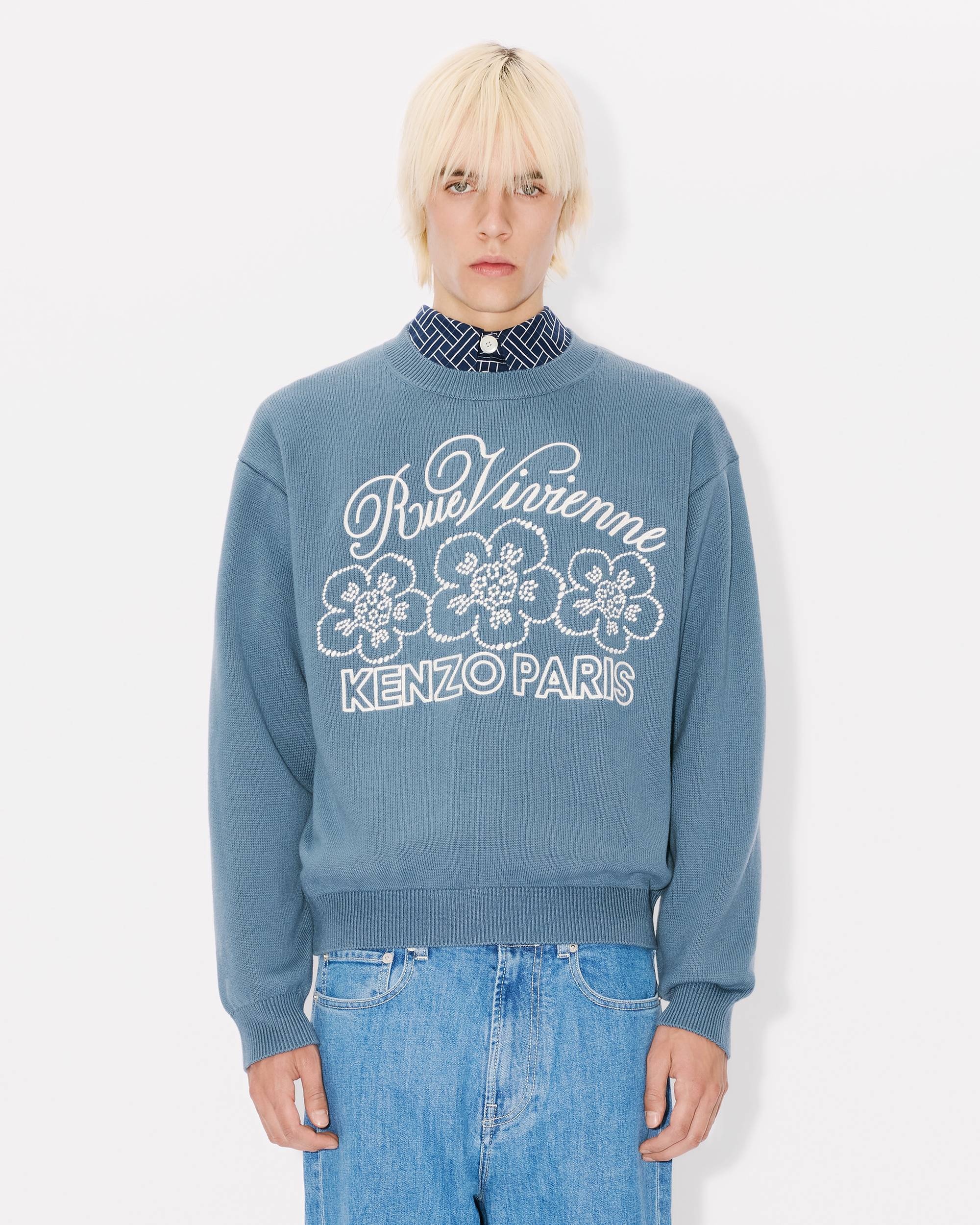 'KENZO Constellation' genderless embroidered jumper in wool and cotton - 7