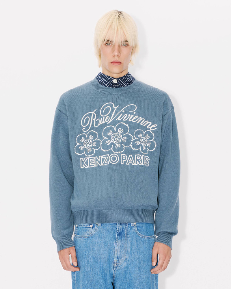 'KENZO Constellation' genderless embroidered jumper in wool and cotton 7