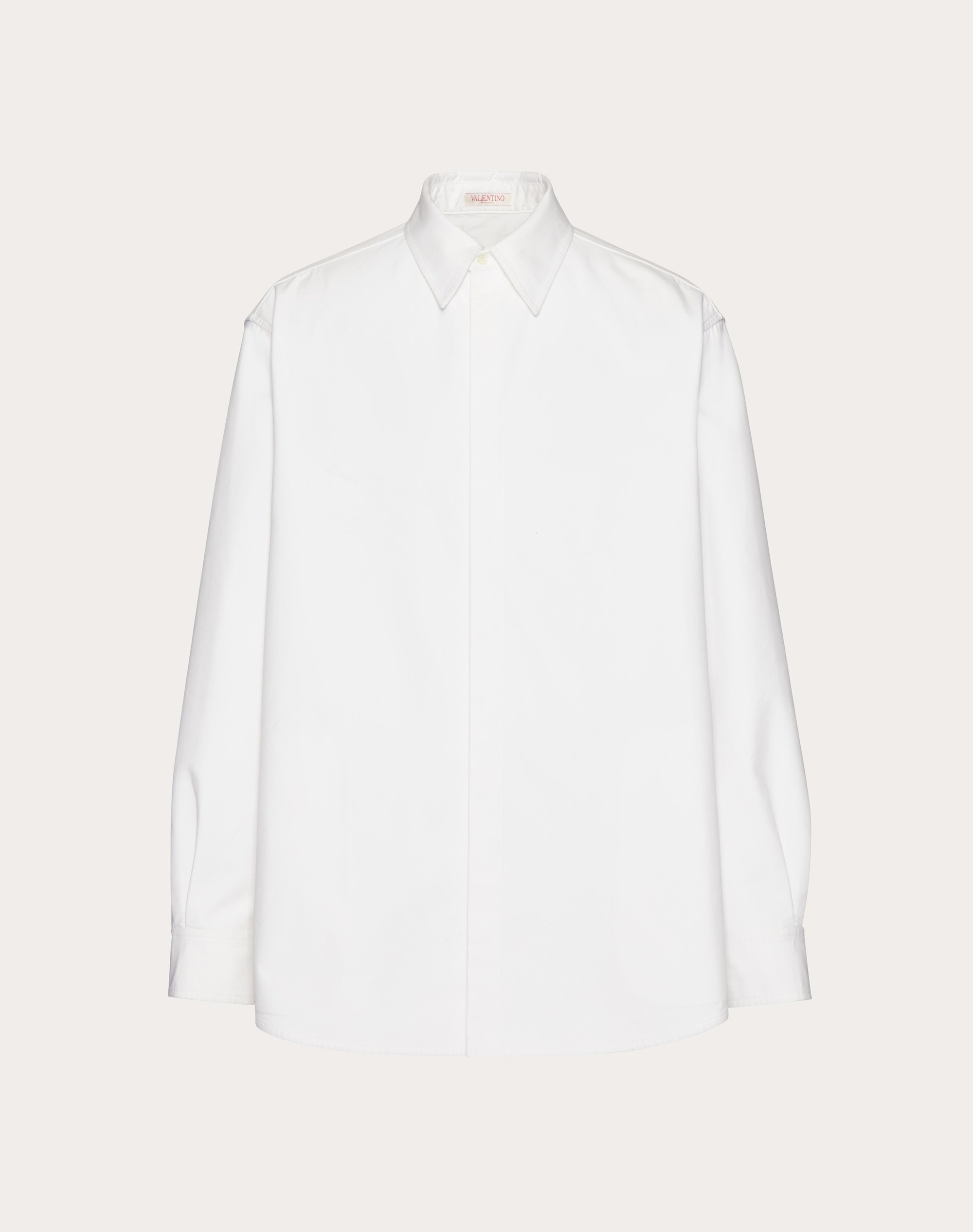 COTTON POPLIN SHIRT JACKET - 1