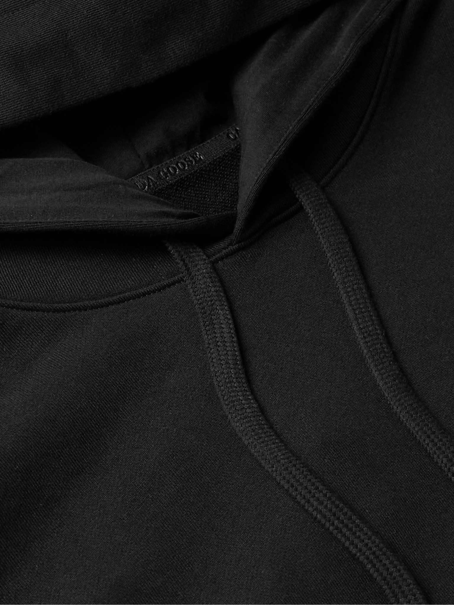 Huron Logo-Appliquéd Organic Cotton-Jersey Hoodie - 5