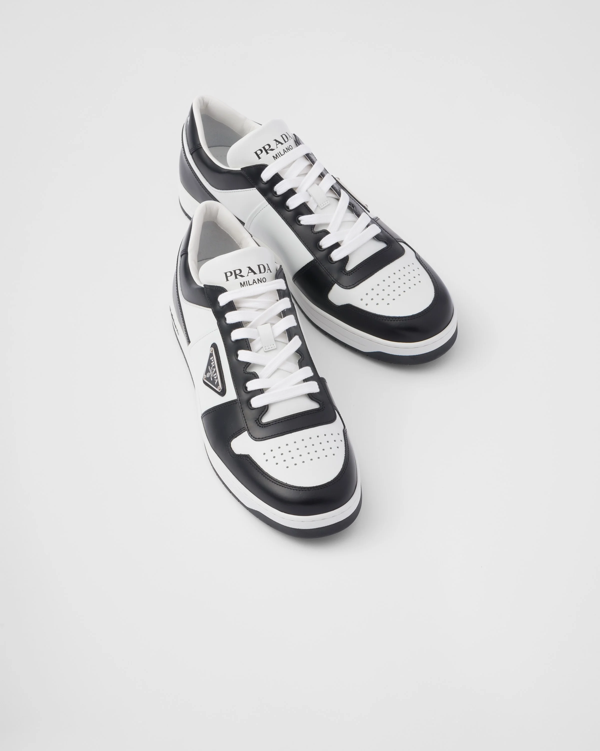 Prada Downtown leather sneakers | REVERSIBLE