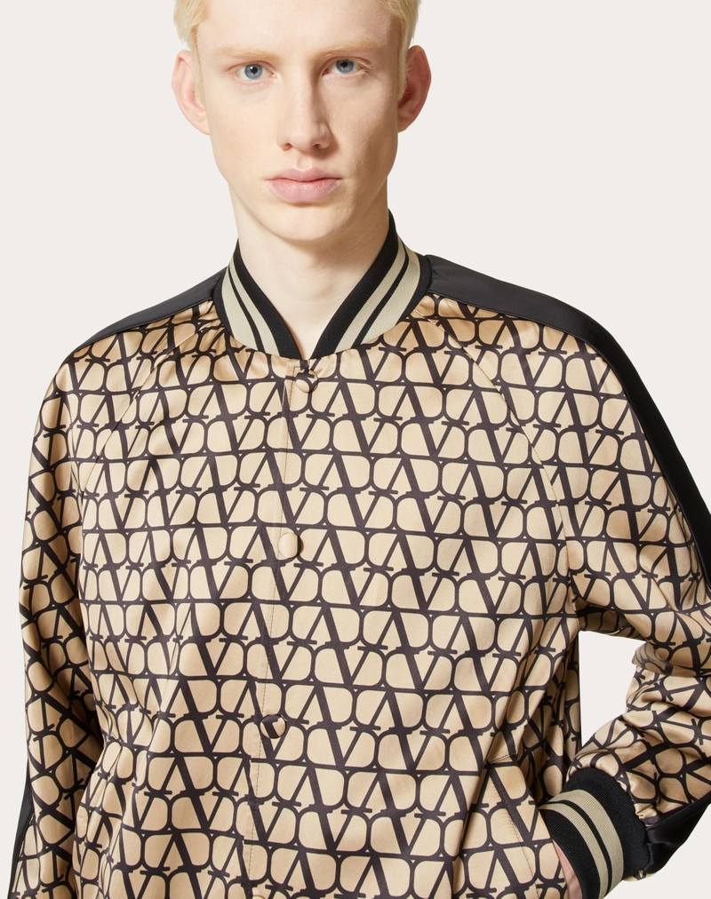 VISCOSE BOMBER JACKET WITH TOILE ICONOGRAPHE PRINT 5