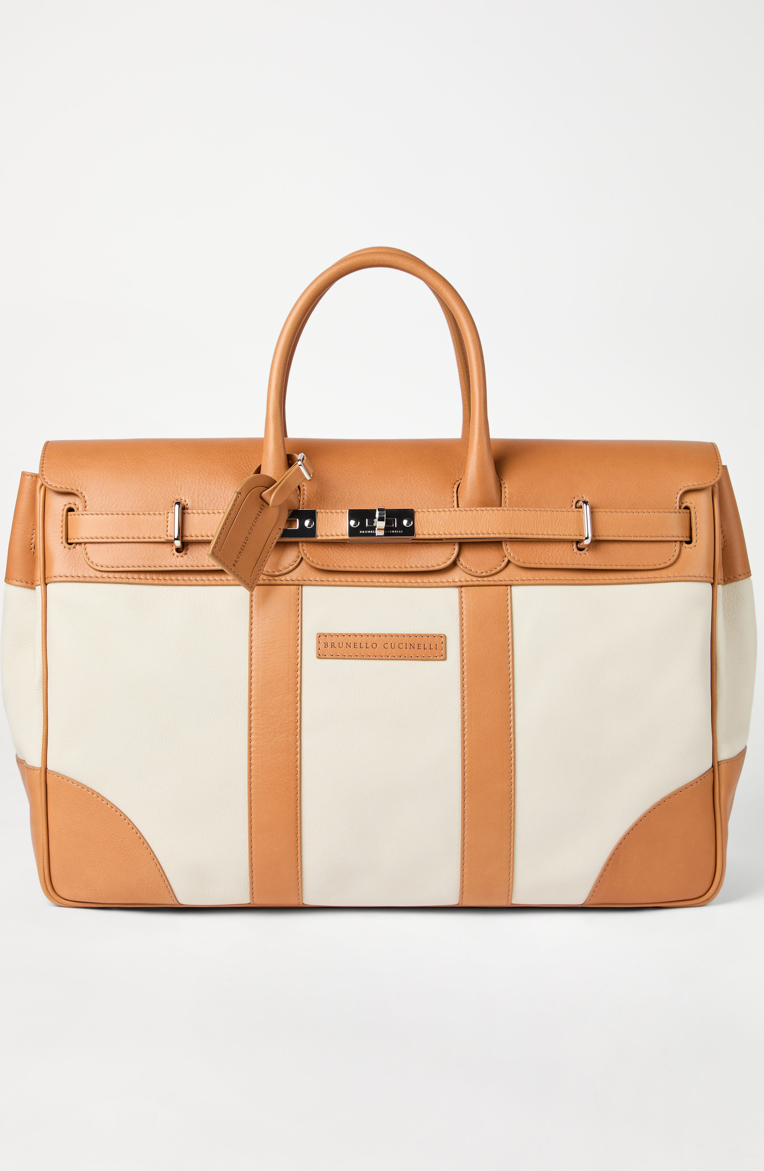 Brunello Cucinelli Calfskin and cowhide bag in Ivory at Nordstrom - 2