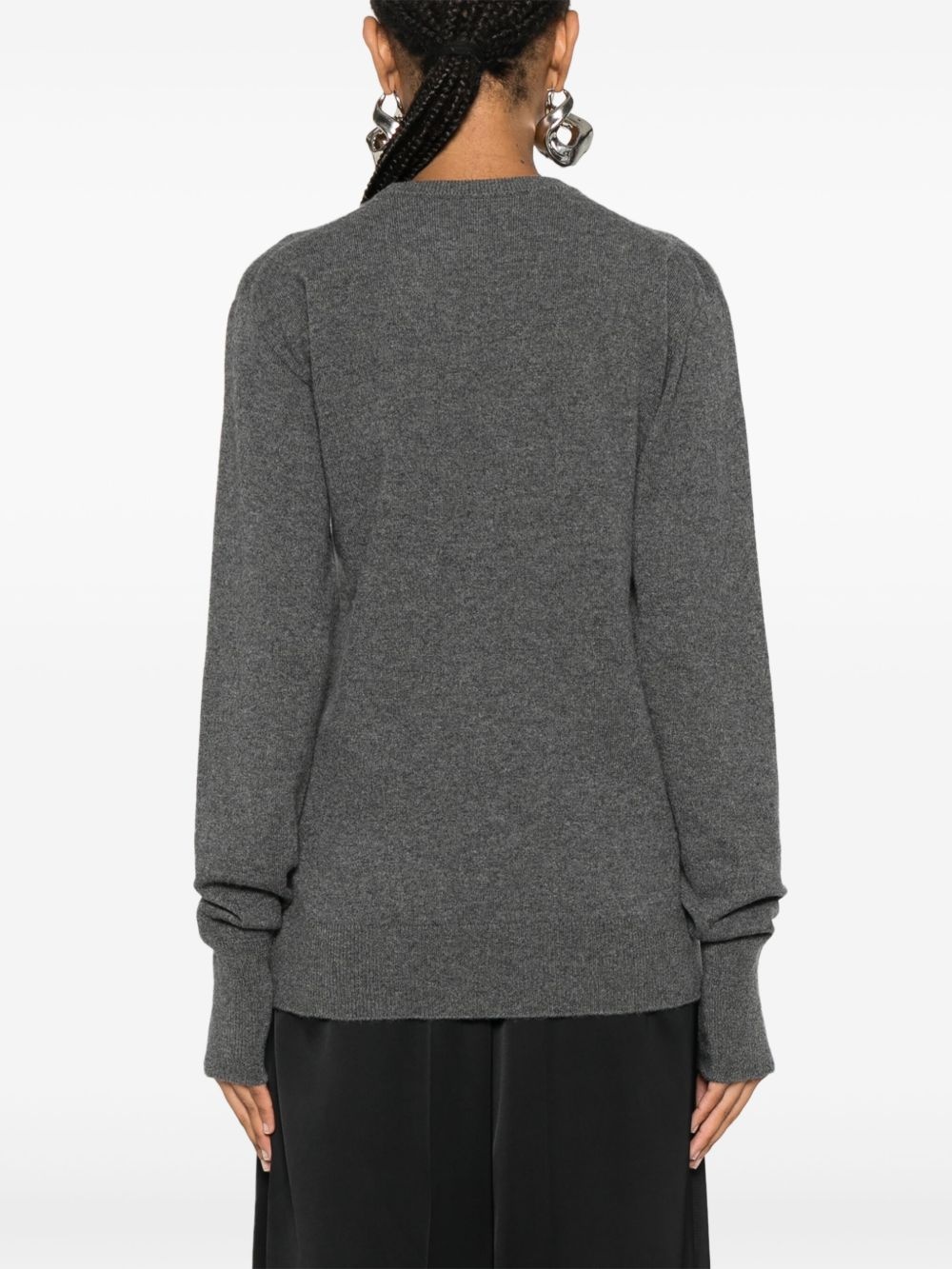 mélange cashmere jumper - 4