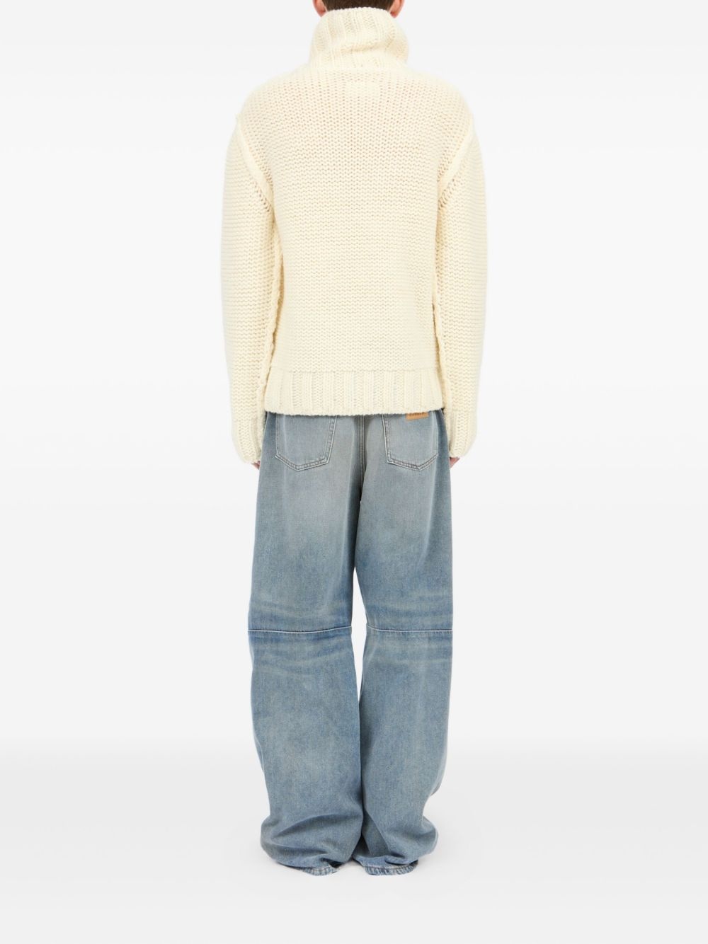 chunky-knit turtleneck sweater - 4