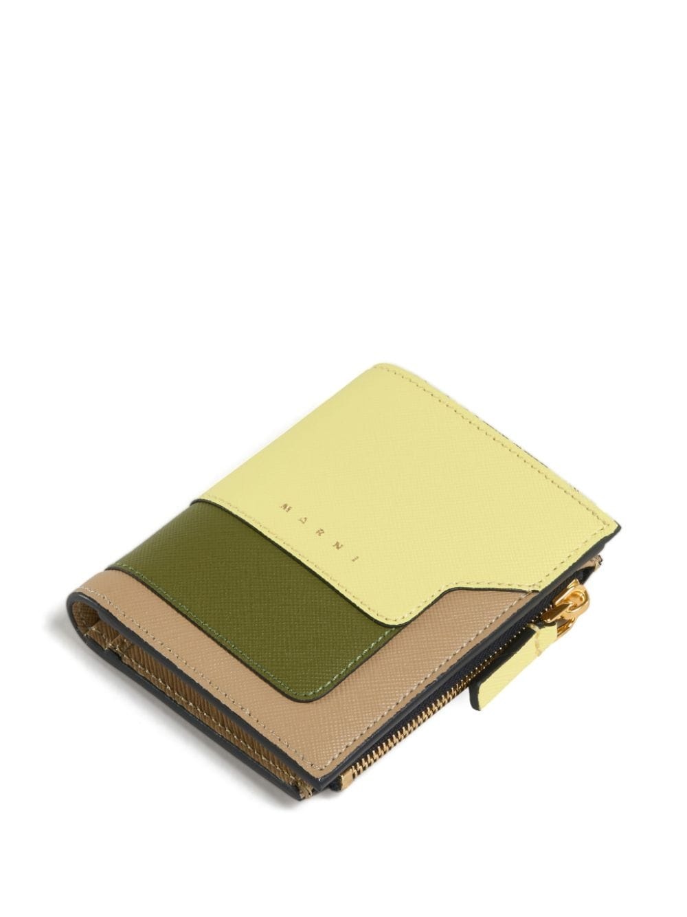 colour-block bi-fold leather wallet - 5