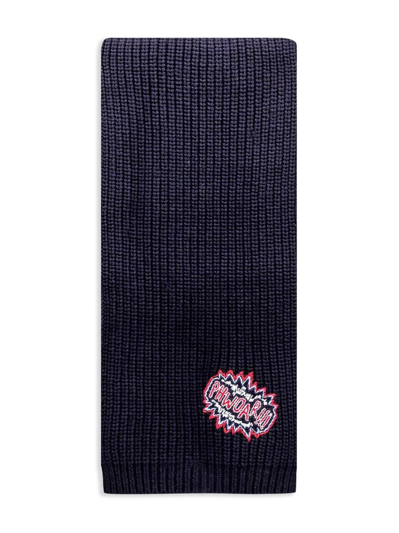 logo-patch scarf 1