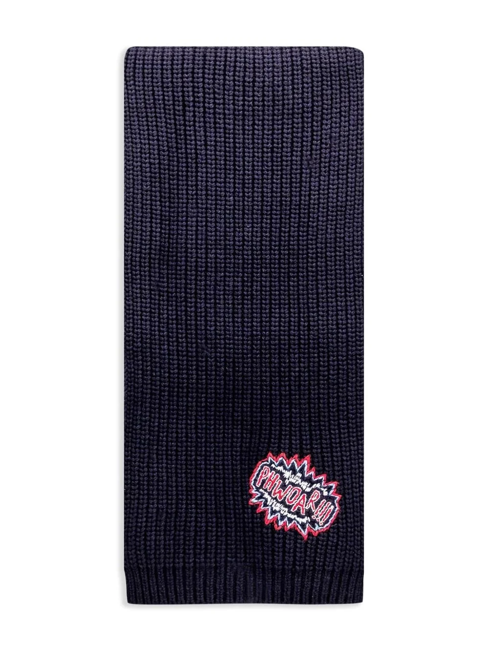 logo-patch scarf - 1