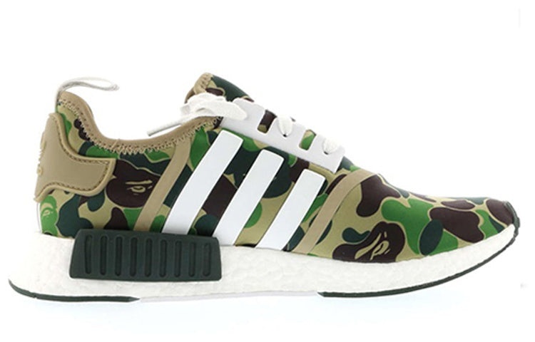 adidas x A Bathing Ape NMD_R1 'Olive Camo' BA7326 - 2