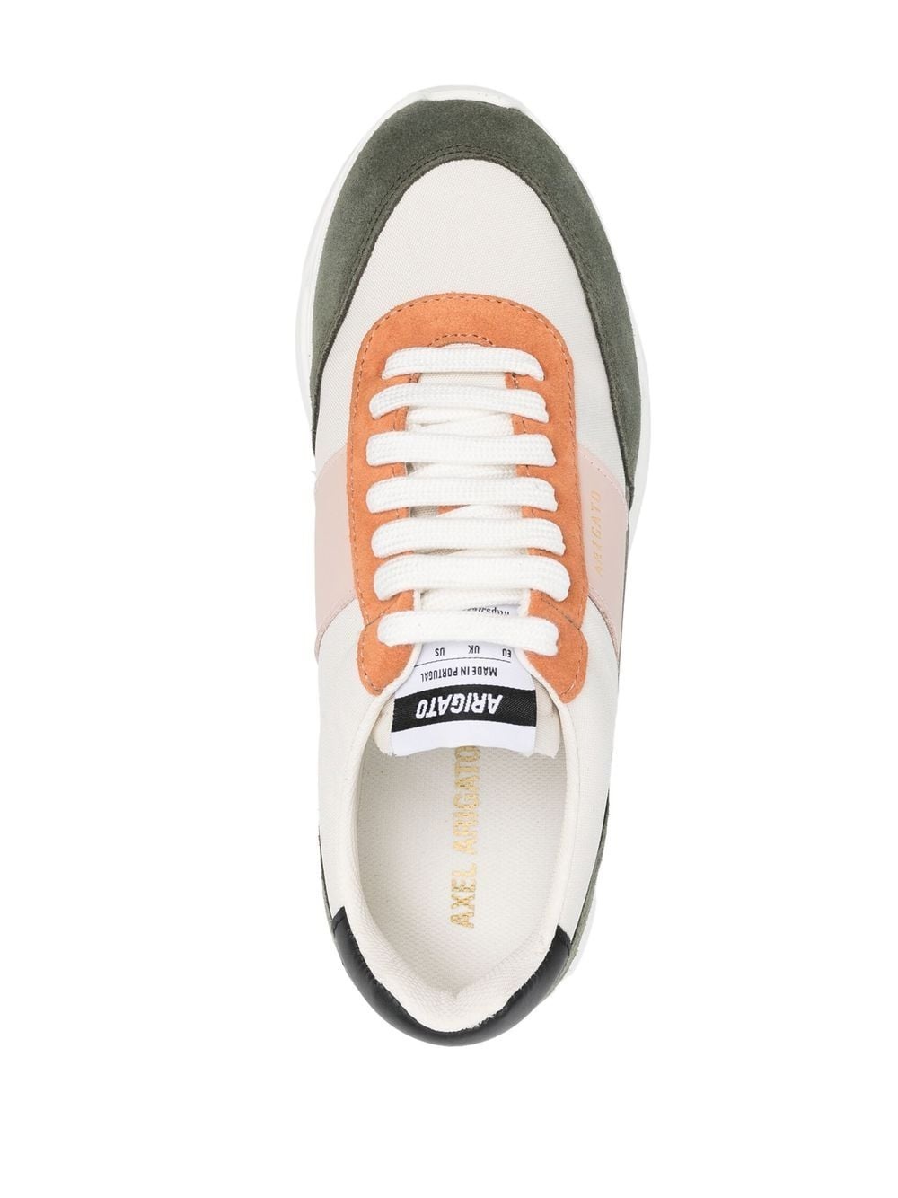 colour-block panel low-top sneakers - 4