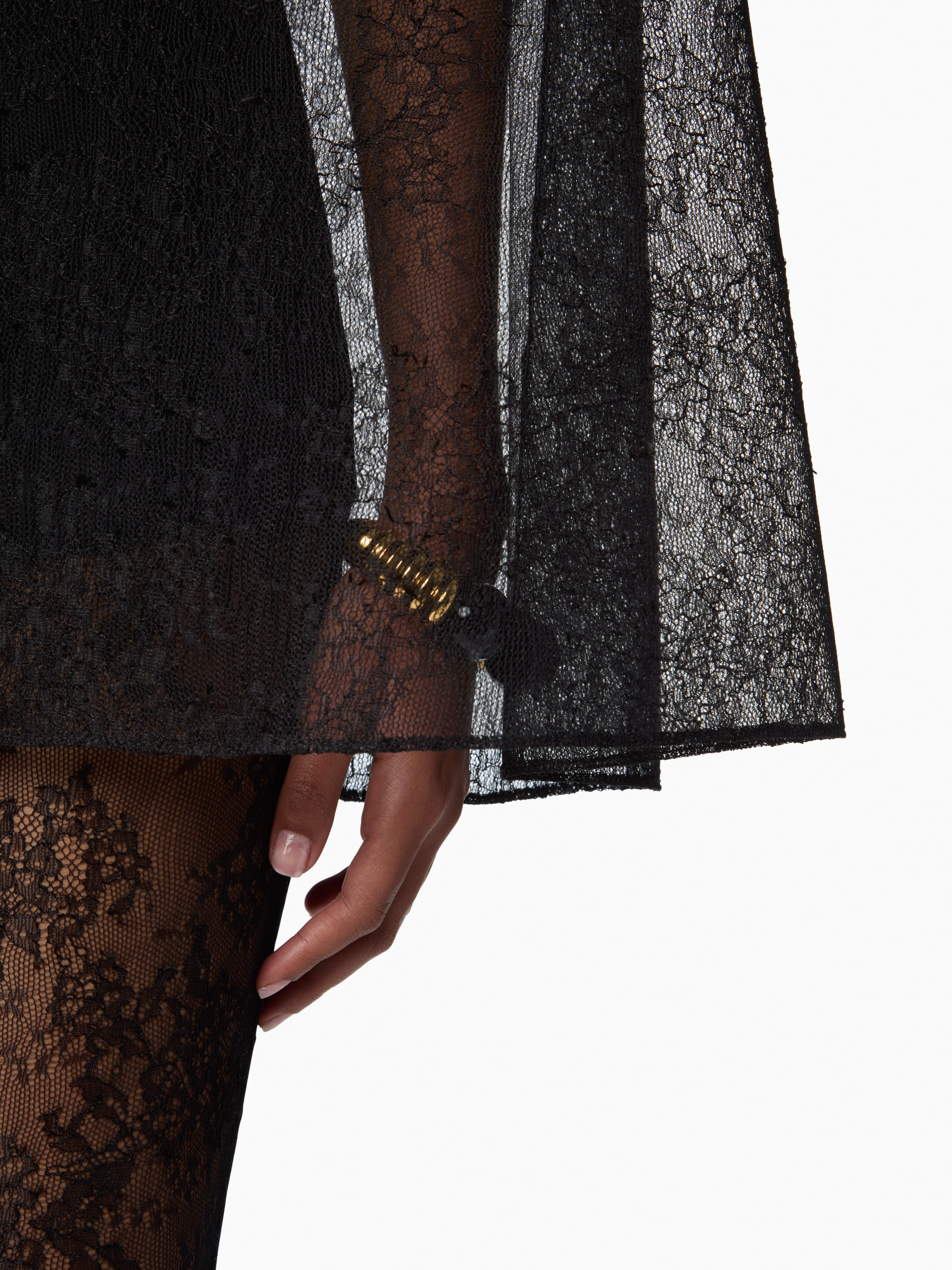 Lace Blazer-Inspired Cape - 3