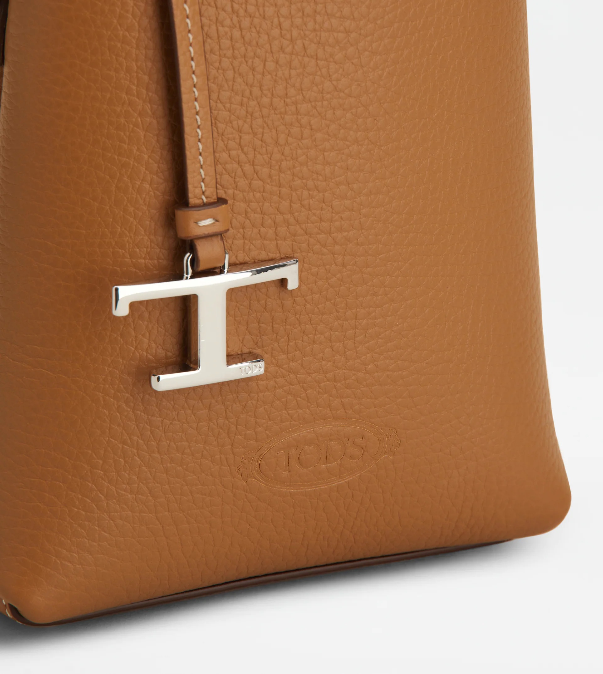 TOD'S MICRO BAG IN LEATHER - BROWN - 4