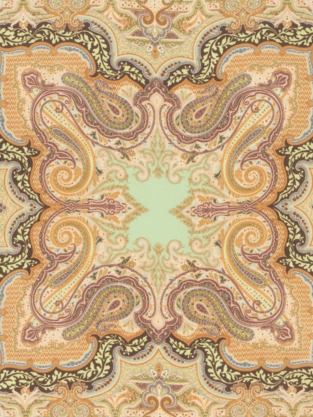 abstract-print silk pocket square - 2