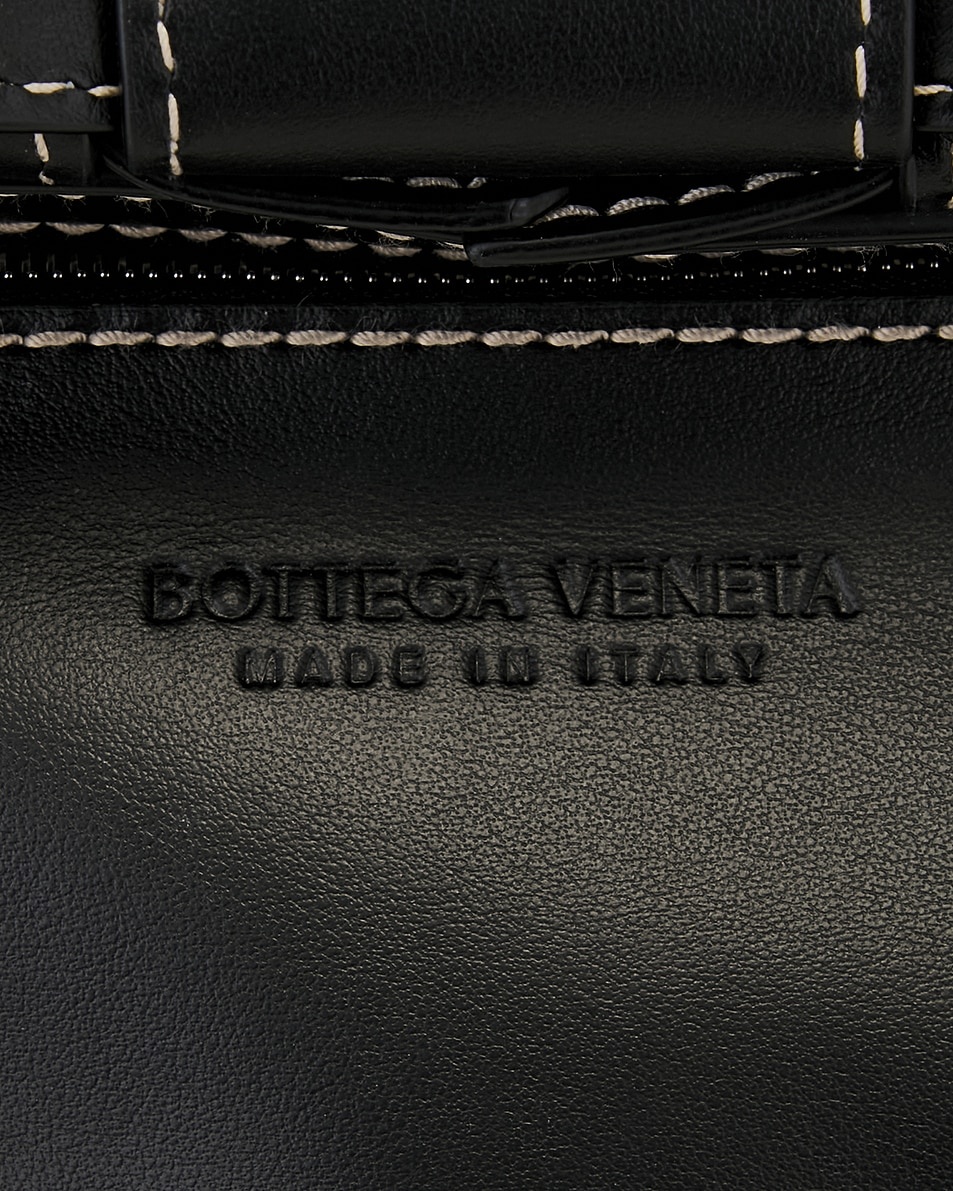 Cassette Intreccio Stitch Canvas And Suede Bag - 5