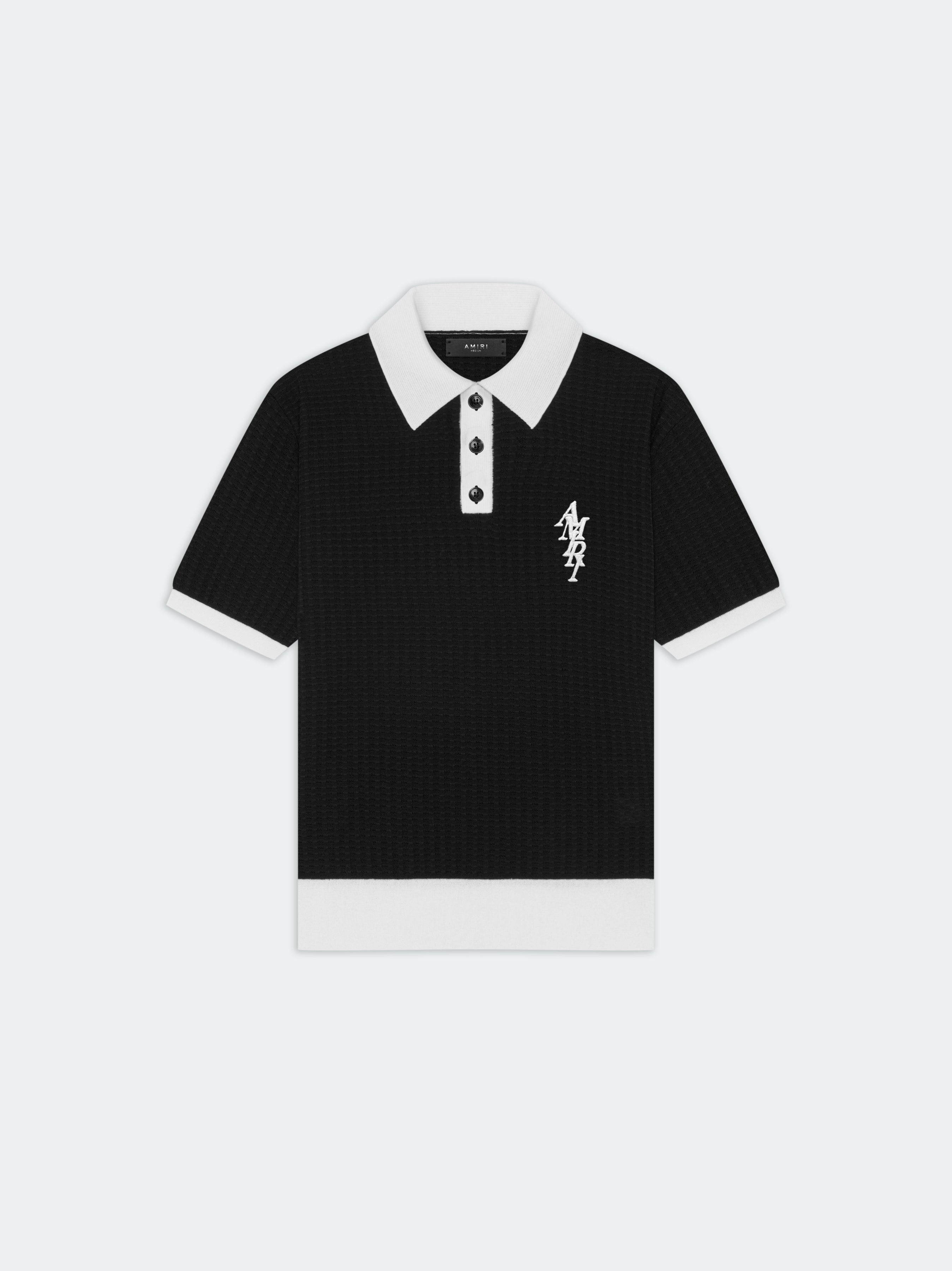 WAFFLE STITCH POLO - 1