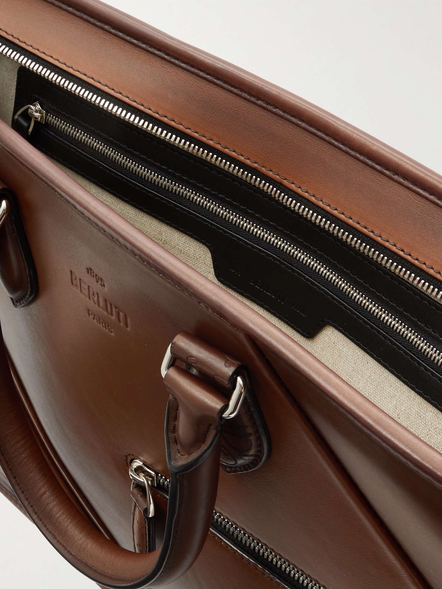 Un Jour Mini Scritto Leather Briefcase - 3