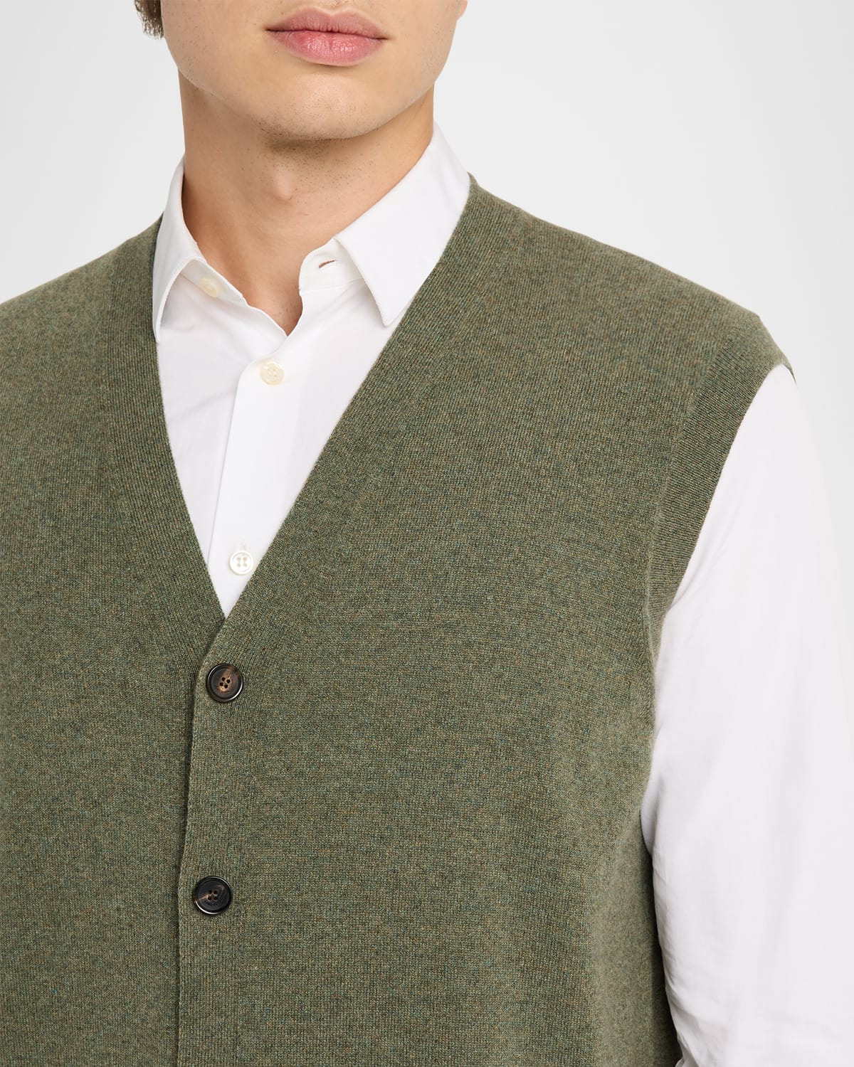Men's Baby Cashmere Knit Classic-Fit Vest - 5