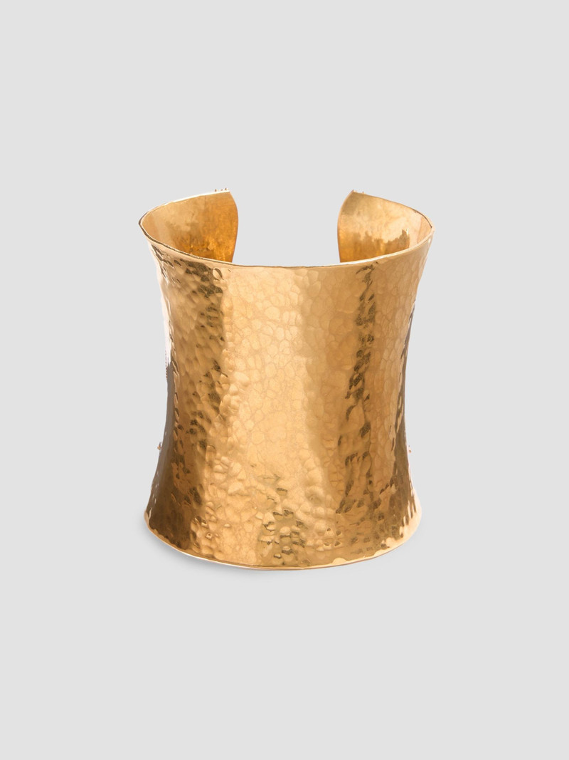 Women's Cuffy Antiqued Metal Bracelet - Antique Brass 1