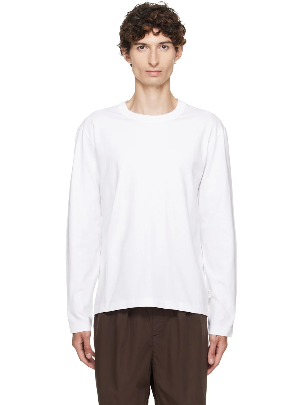 White Long-Sleeved T-shirt - 1