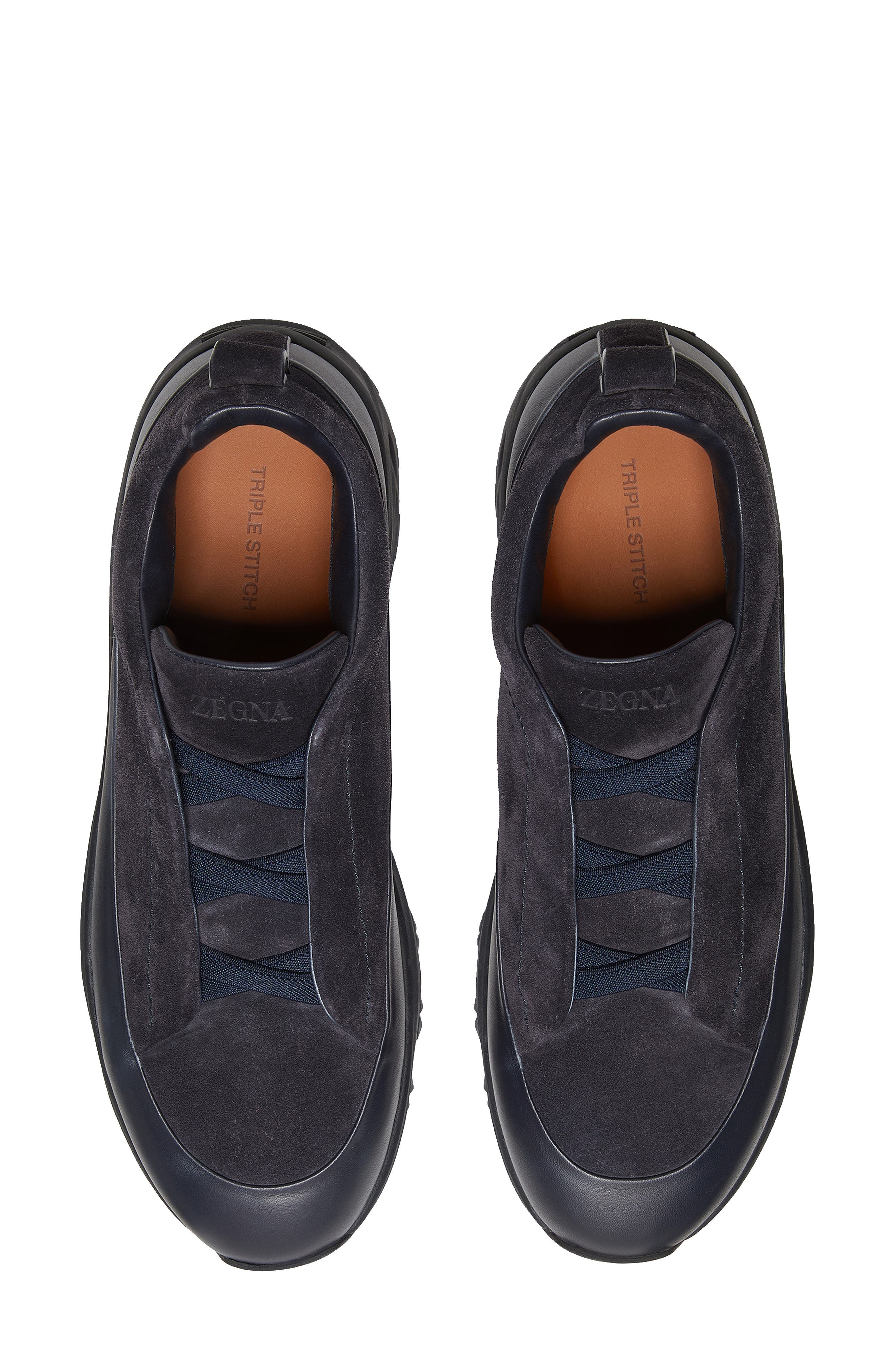 ZEGNA Triple Stitch™ Monte Sneaker in Midnight Navy at Nordstrom - 4