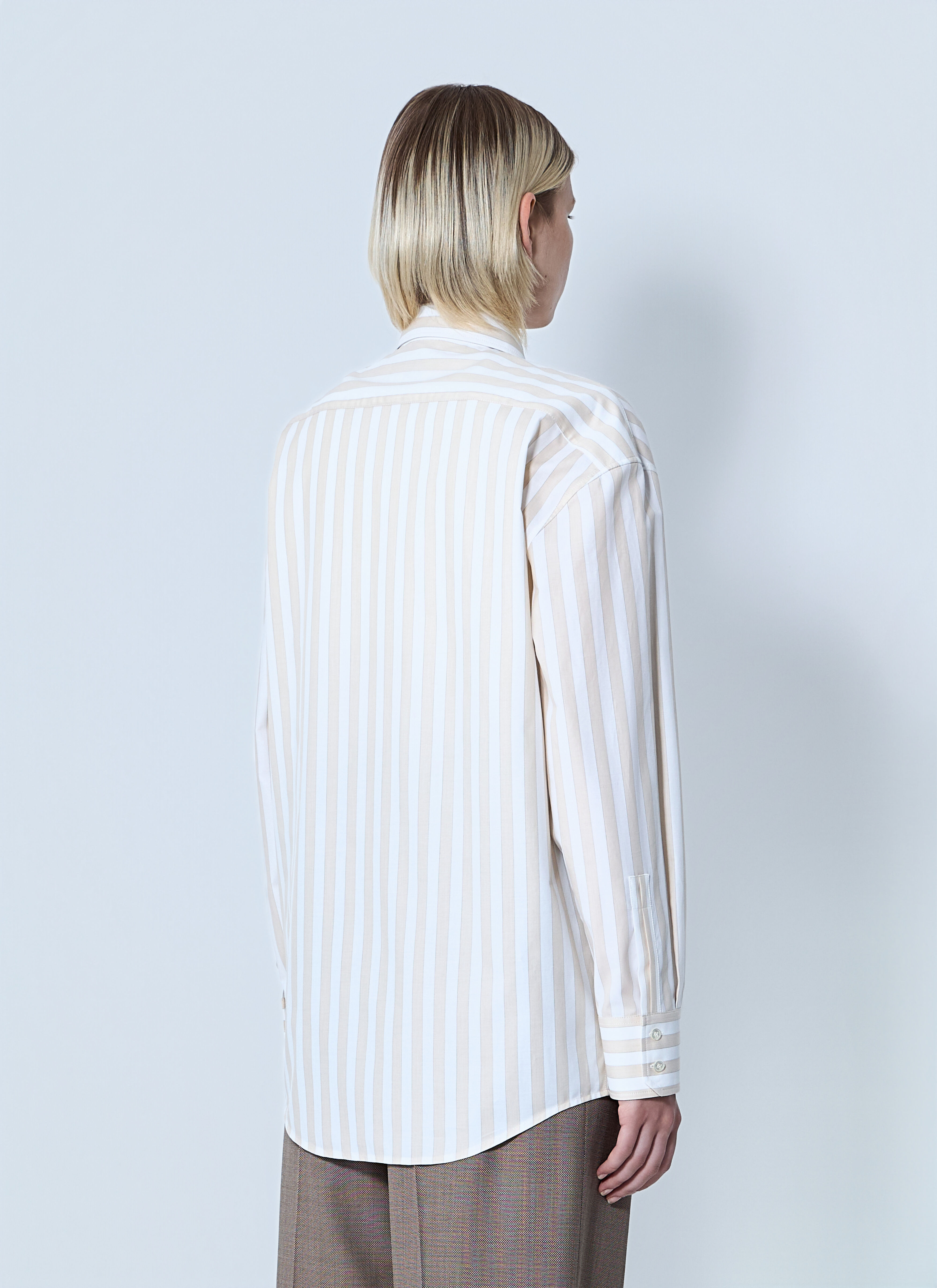 Striped Button-Down Shirt - 4
