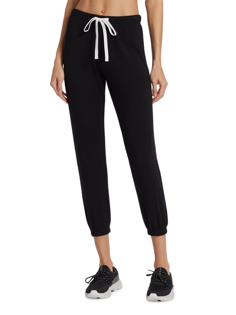 Women's Sonja Fleece Drawstring Joggers - Black 3