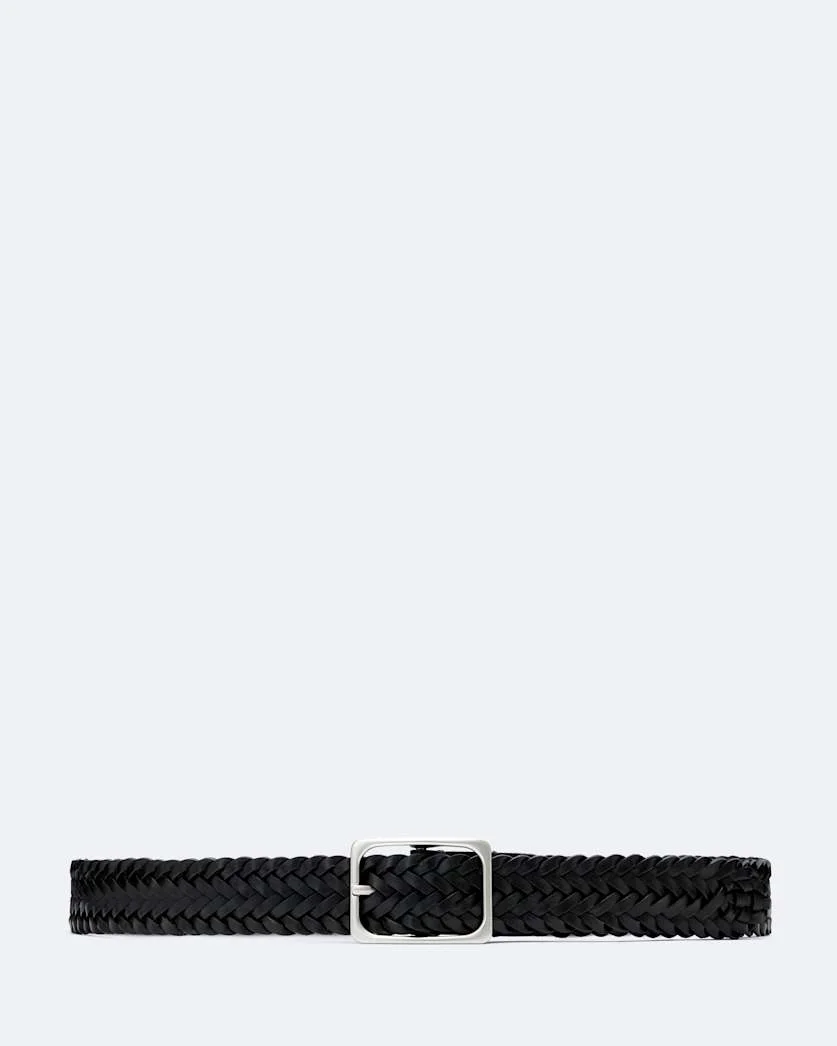 CHARLES WOVEN LEATHER BELT - 1