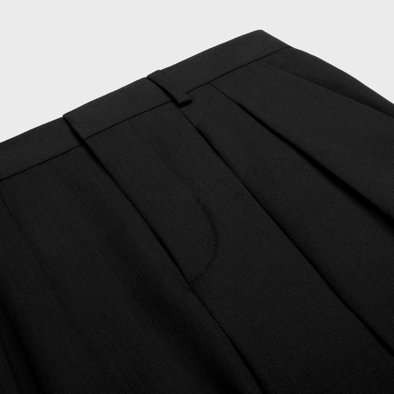 double-pleated Tixie pants in wool fabric 3