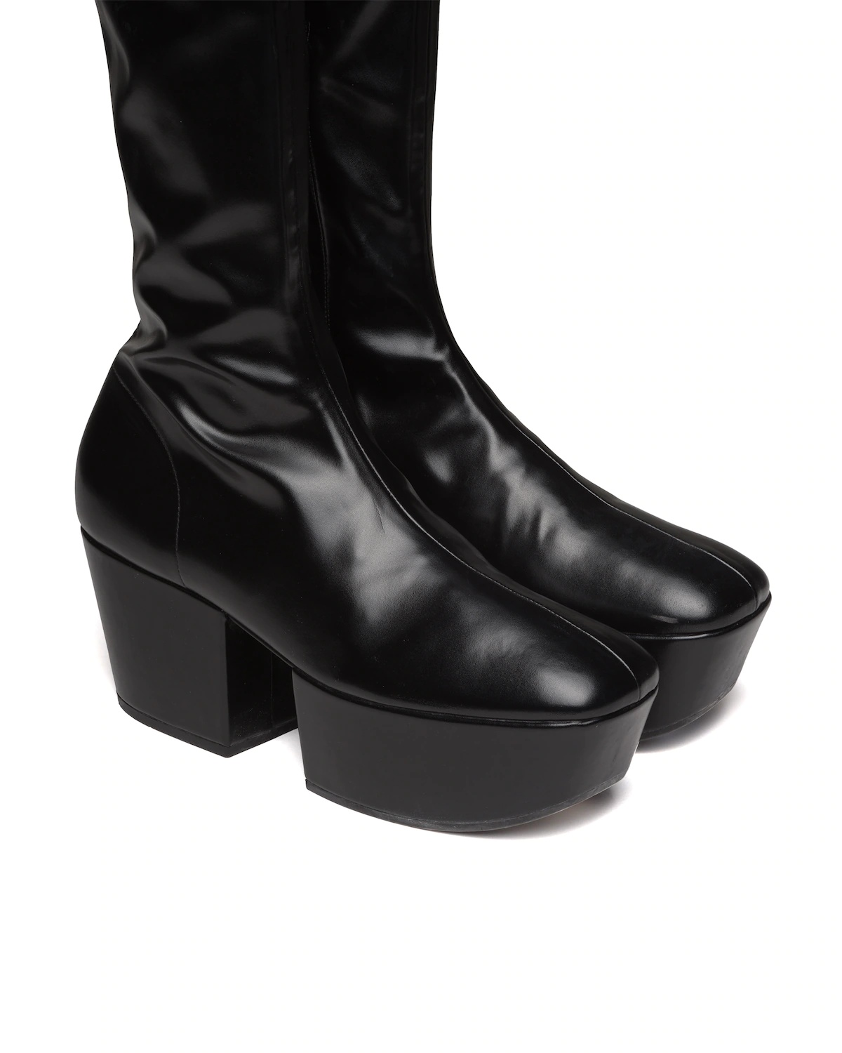 Nappa Tech over-the-knee platform boots - 4