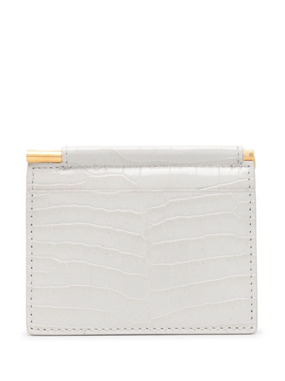 TOM FORD crocodile-effect money-clip wallet outlook