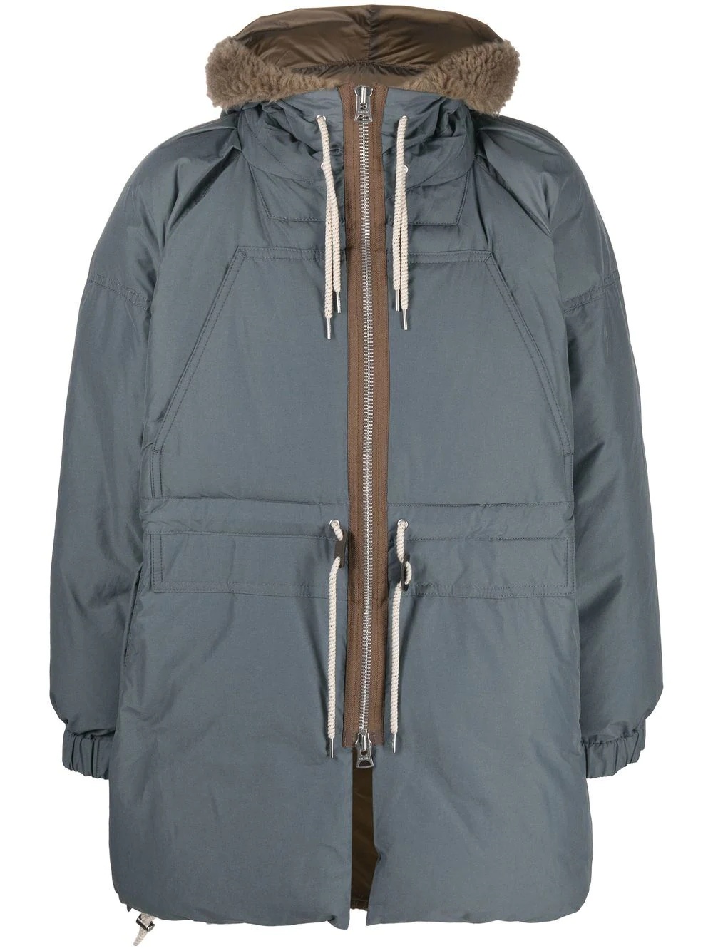 hooded padded coat - 1