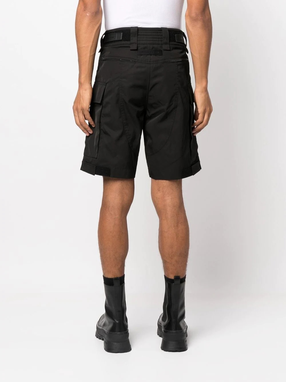 high-waisted cargo shorts - 4