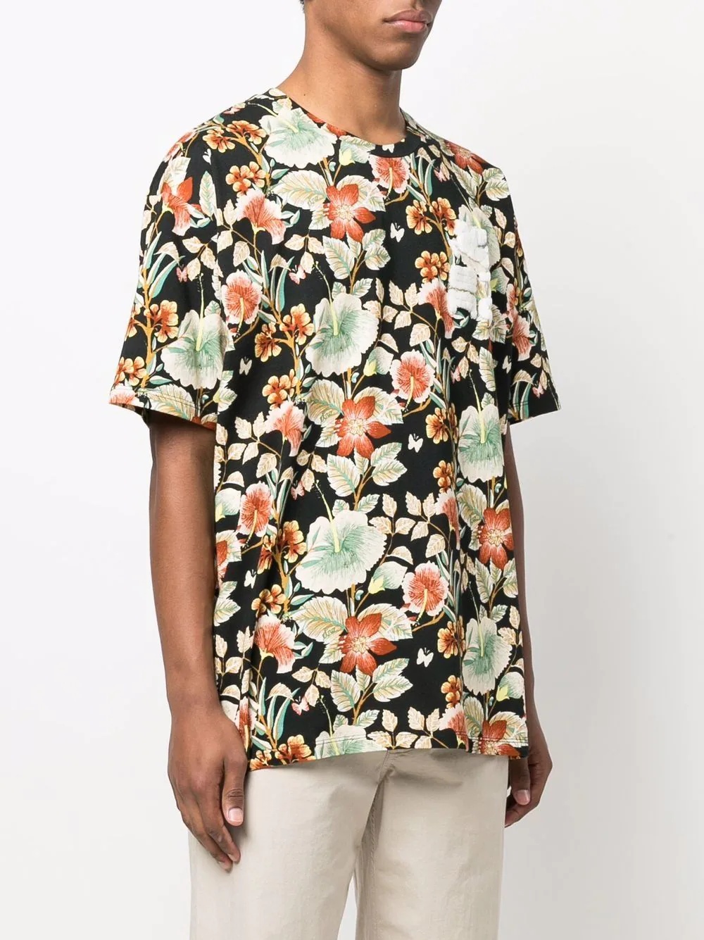 floral print T-shirt - 3