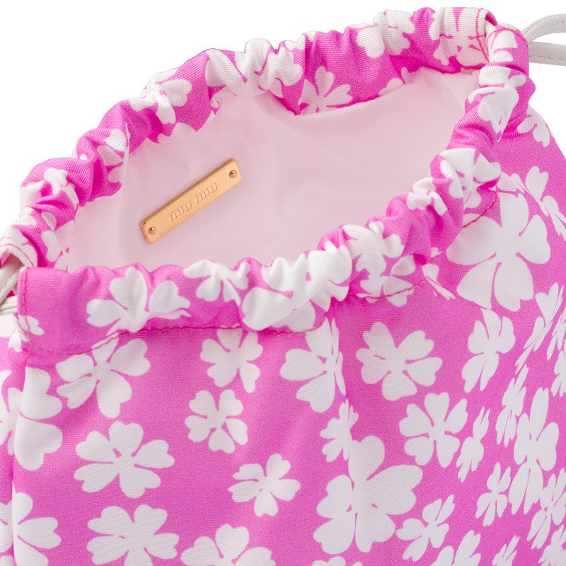 Printed faille pouch 5