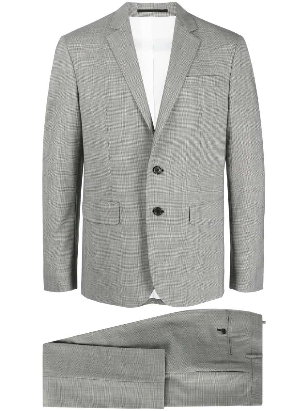 single-breasted wool-blend suit - 1