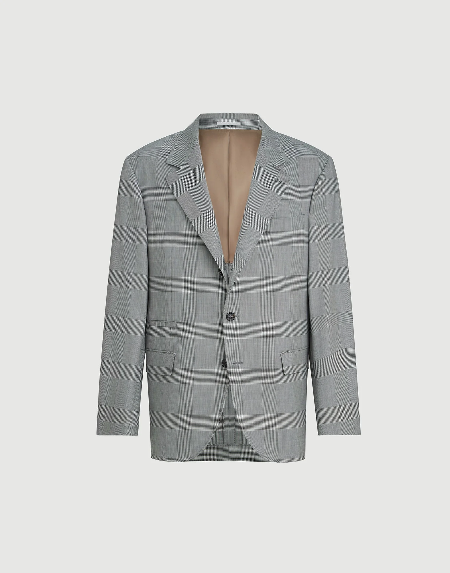 Super 150s virgin wool Prince of Wales jacket - 1