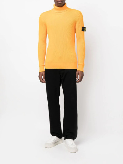 Stone Island Compass-patch roll-neck jumper outlook