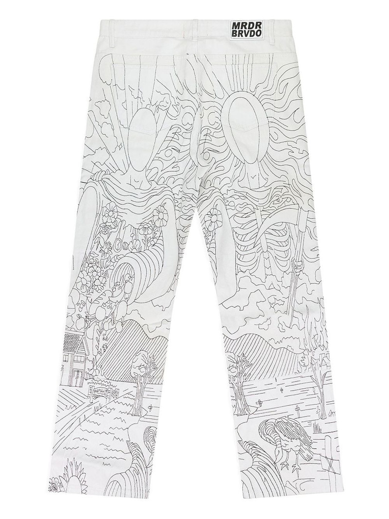 WHO DECIDES WAR Duality straight-leg jeans outlook