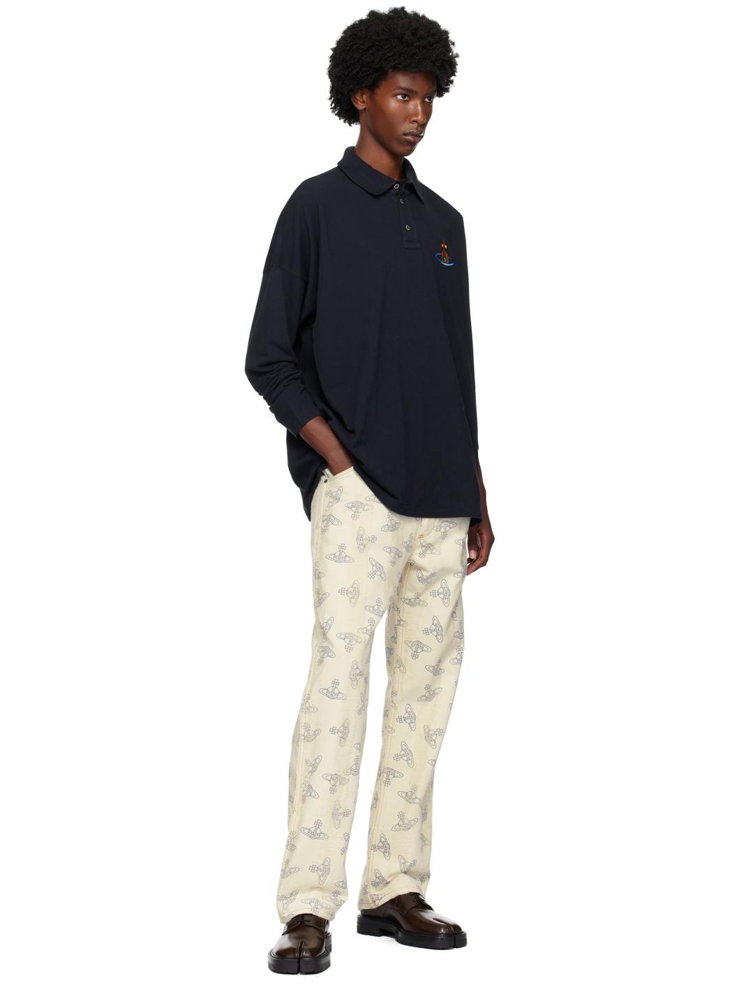 【関税込み】Vivienne Westwood オフホワイト Ranch ジーンズ Vivienne Westwood Off-White Ranch Jeans | ssense | REVERSIBLE