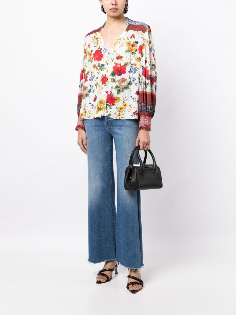 Serena floral-print blouse - 2