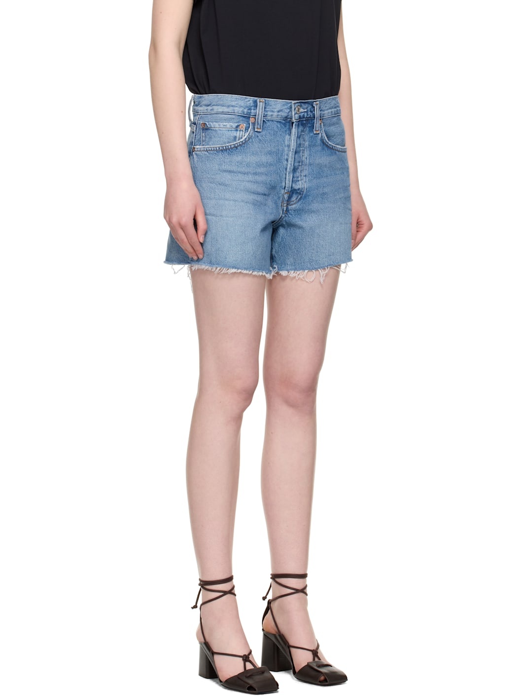 Blue Parker Long Denim Shorts - 2