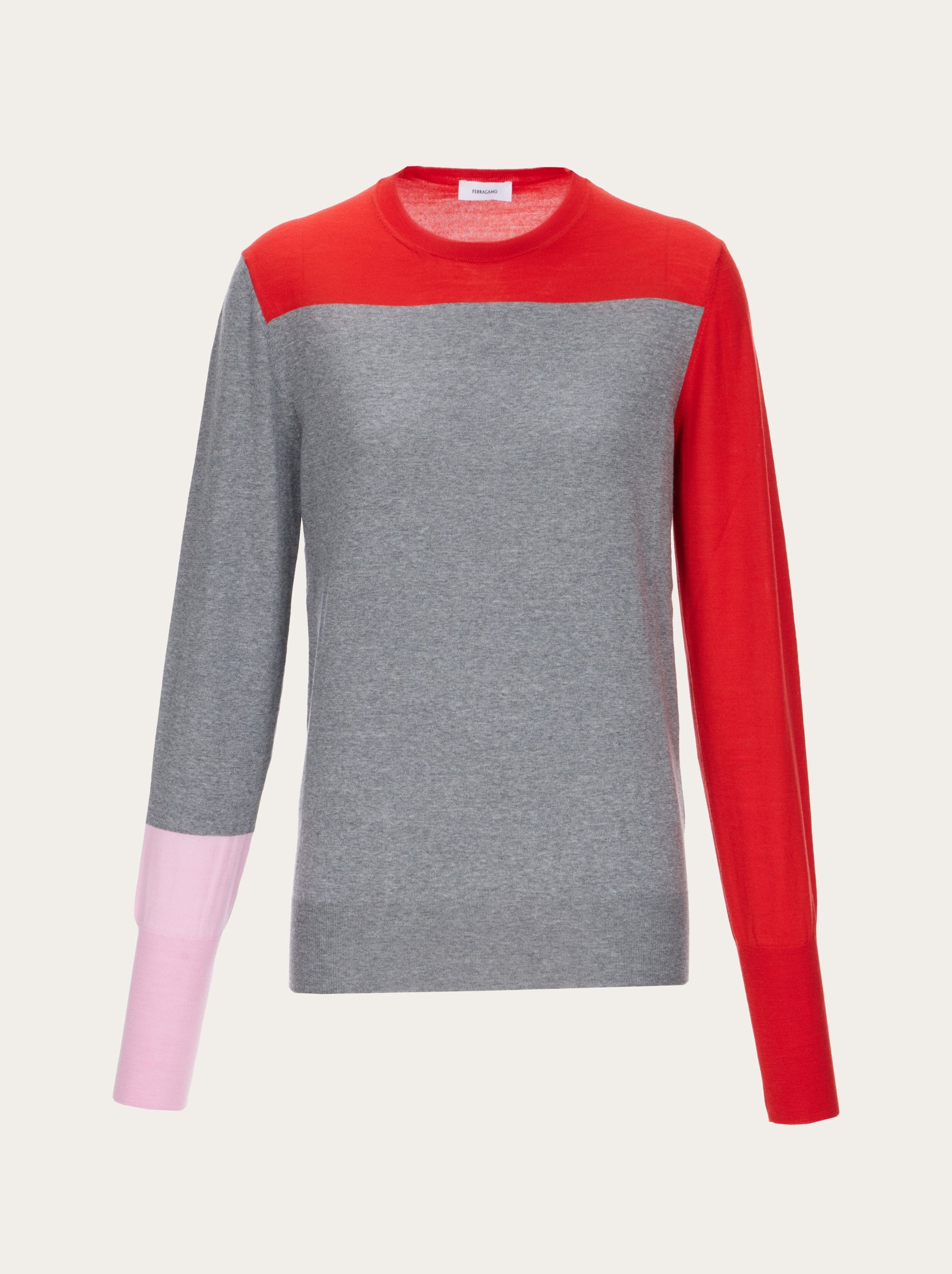 Color block slim fit sweater - 1