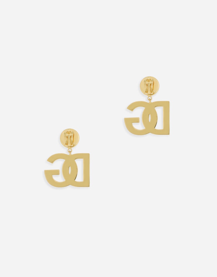 Clip-on earrings with DG logo - 3