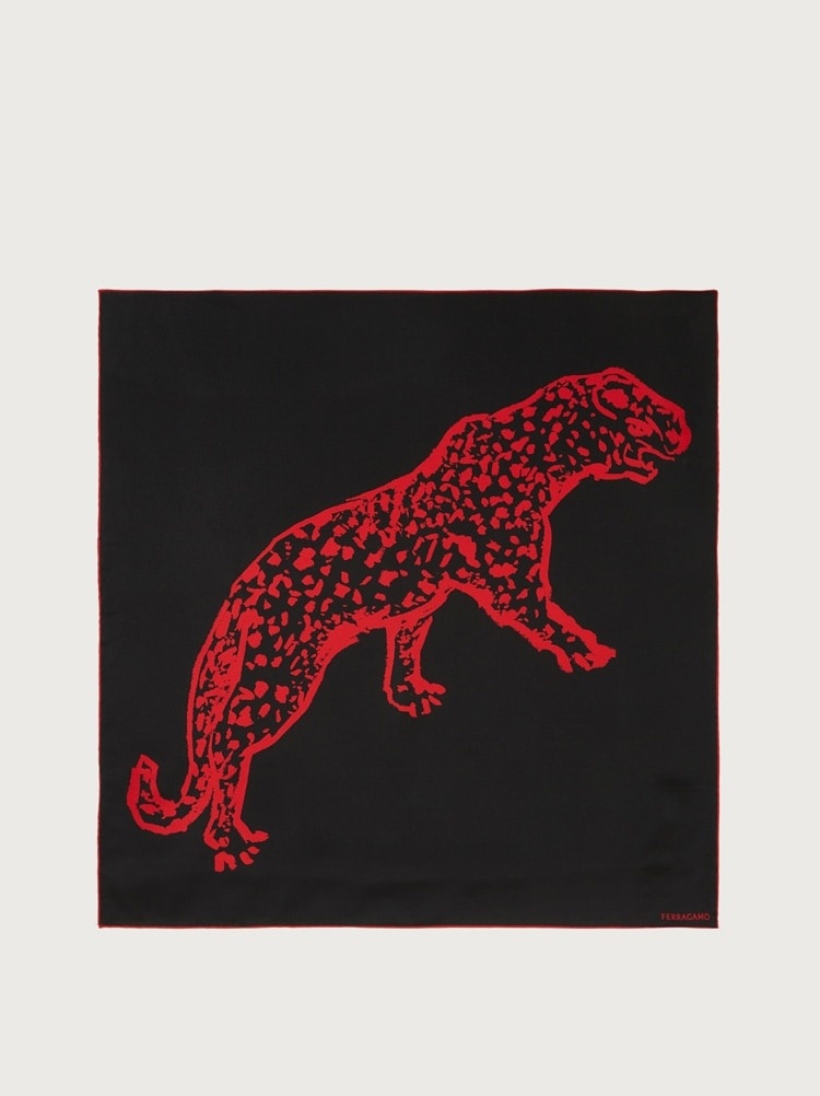 JAGUAR PRINT FOULARD - 1