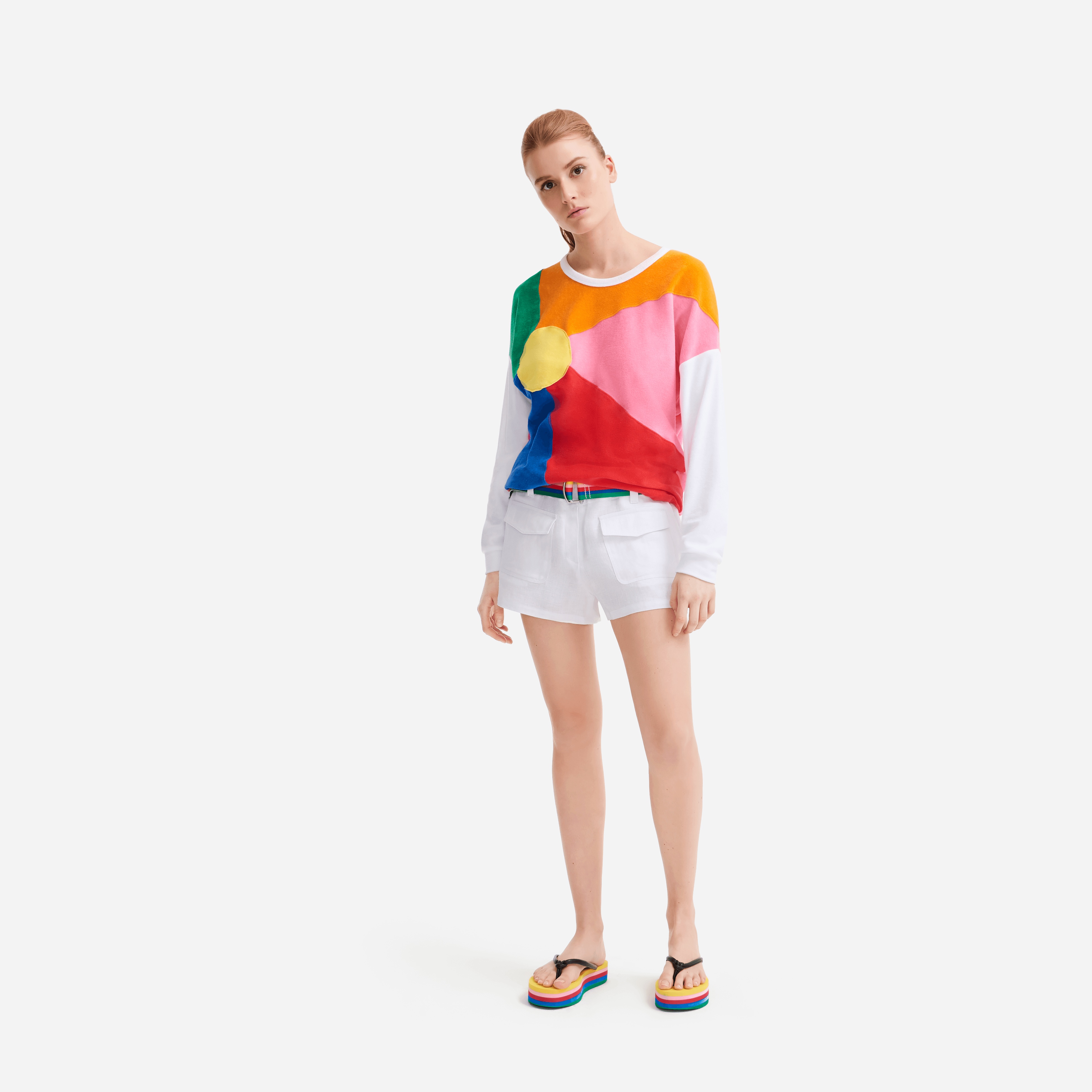 Women linen bermuda shorts solid - Vilebrequin x JCC+ - Limited Edition - 2