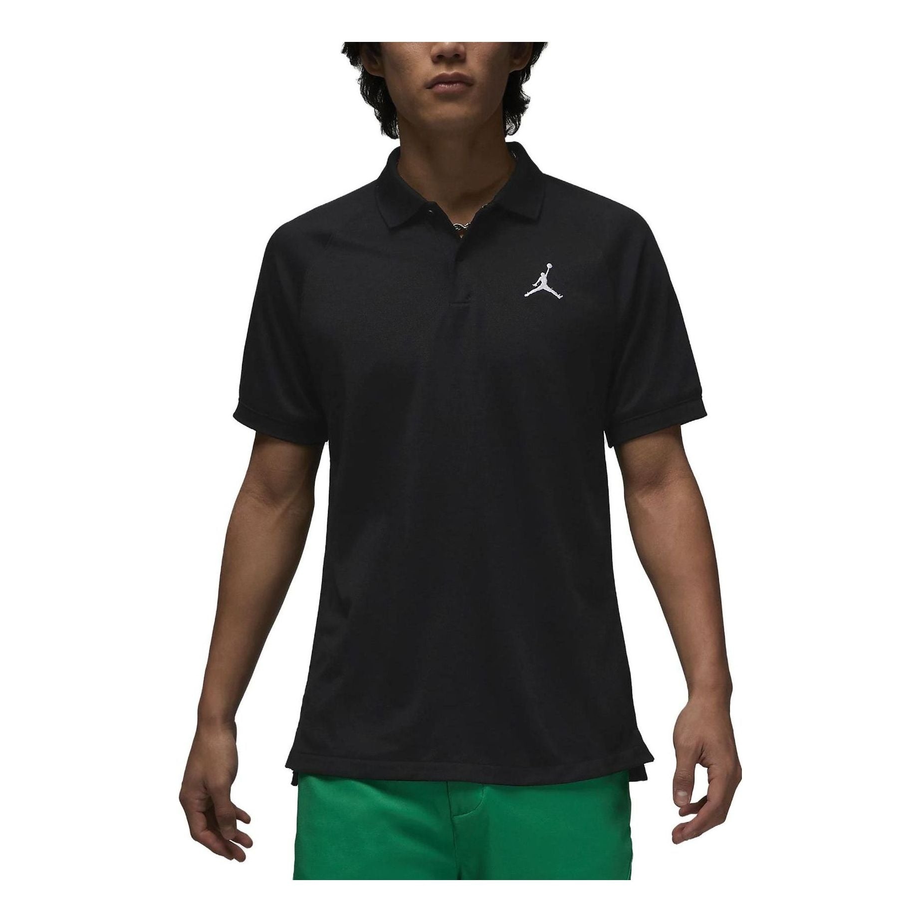 Air Jordan Golf Polo Lapel T-Shirt 'Black' DZ0541-010 - 1