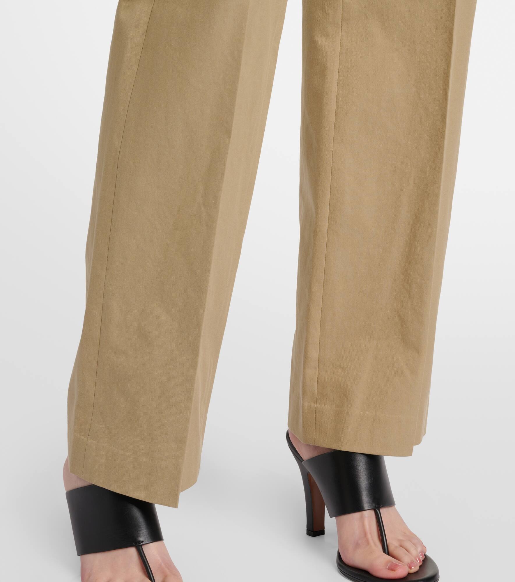 Selvie cotton straight pants - 5