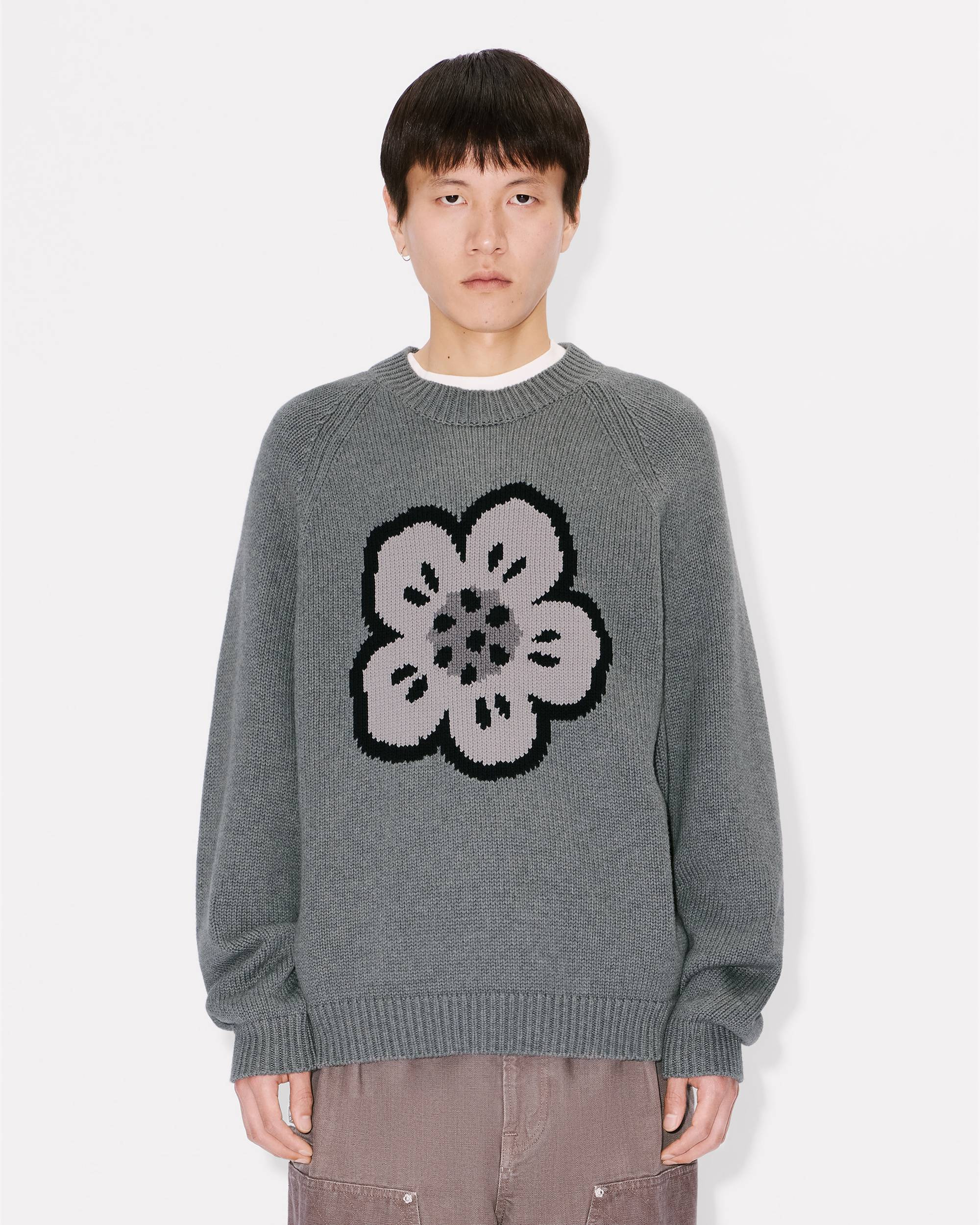 'Boke Flower' jumper in cotton wool - 3