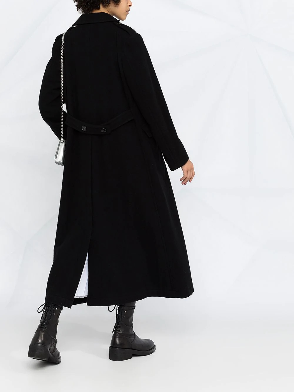 oversize double button coat - 4