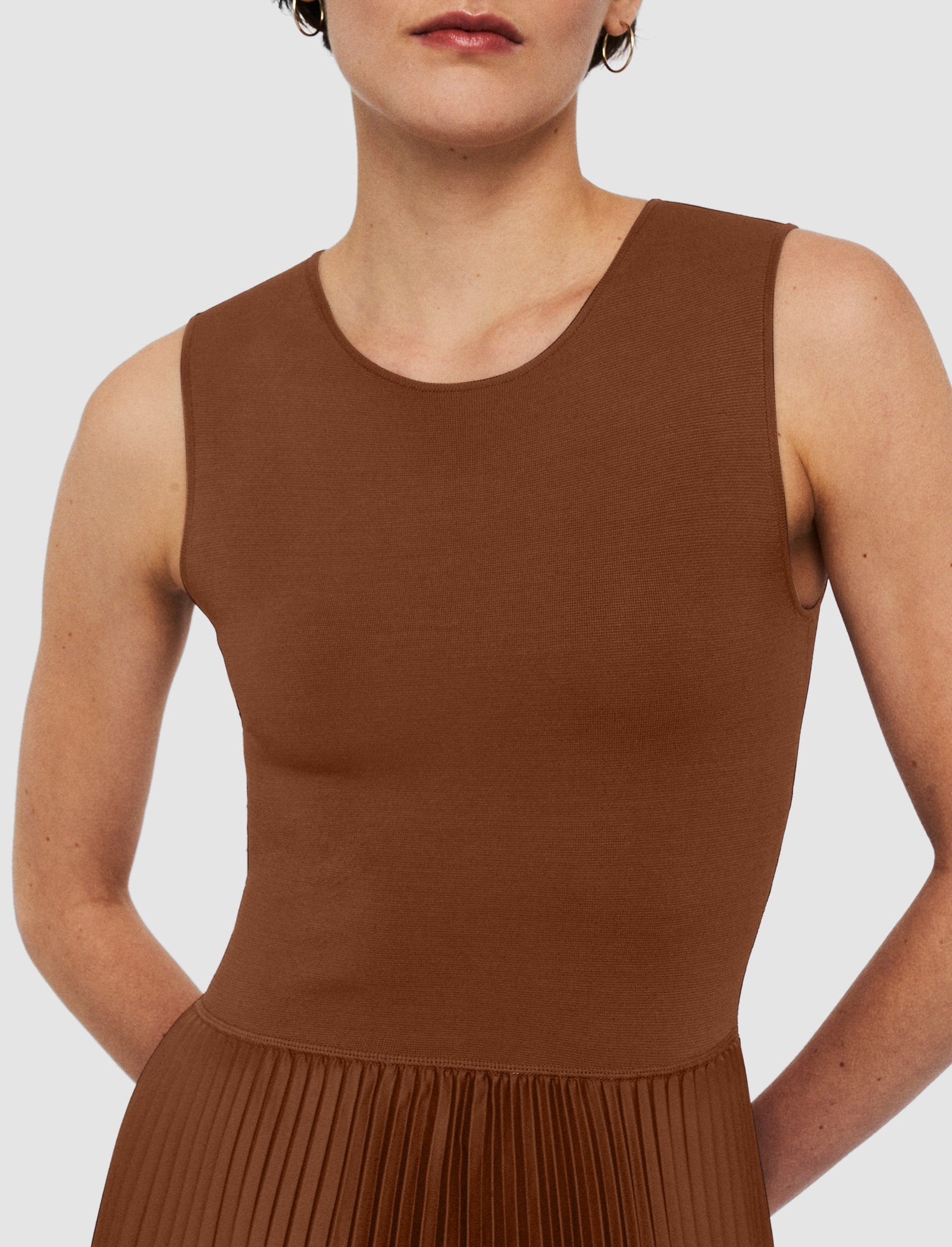 Knit Weave Plissé Dera Dress - 4
